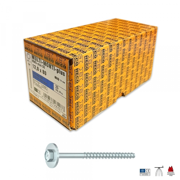 MULTI-MONTI-plus Schraube 12,0 x 240 VZ SW19 VE25