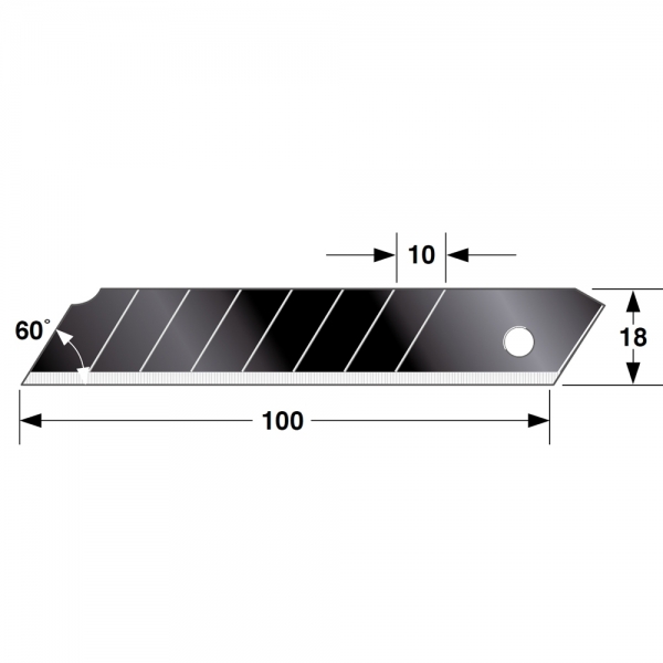 Ersatzklingen 18mm Box Tajima Razar Black 10er Pac