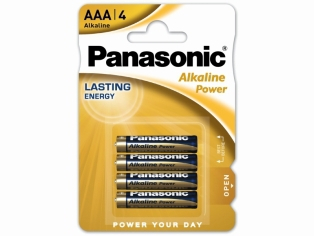 Batterien AAA Panasonic Alkaline 4er Pack