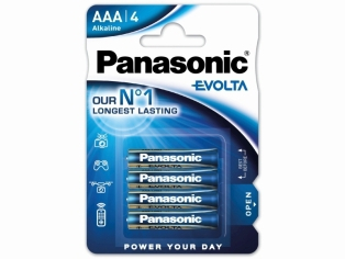 Batterien AAA Panasonic Alkaline EVOLTA 4er Pack