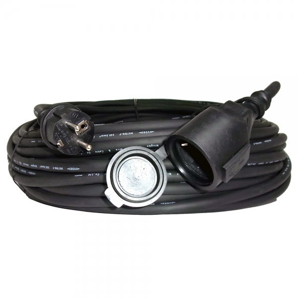 Verlängerungskabel "THG" 10m H07RN-F, schwarz