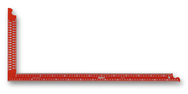 SOLA Zimmermannswinkel m. Anreissl. 600 x 280mm