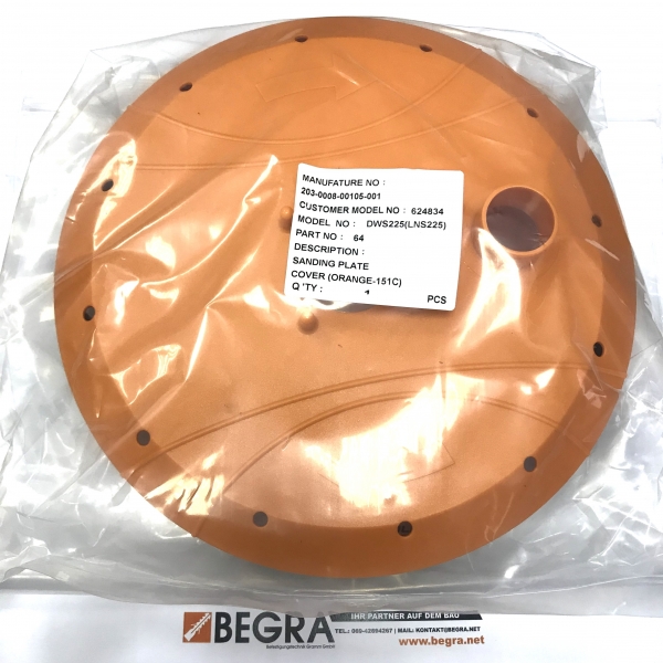 DWS225 Schleifpadhalter-Abdeckung R.64