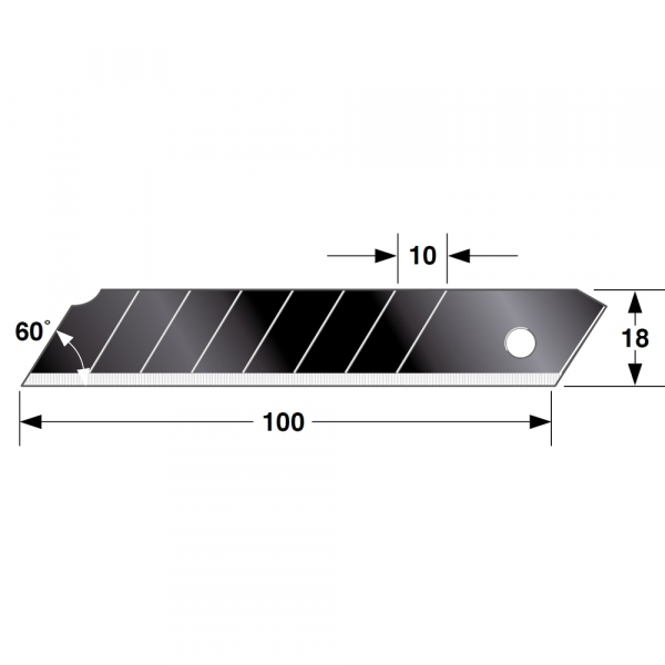 Ersatzklingen 18mm Tajima RAZAR Black (50 Stk.)