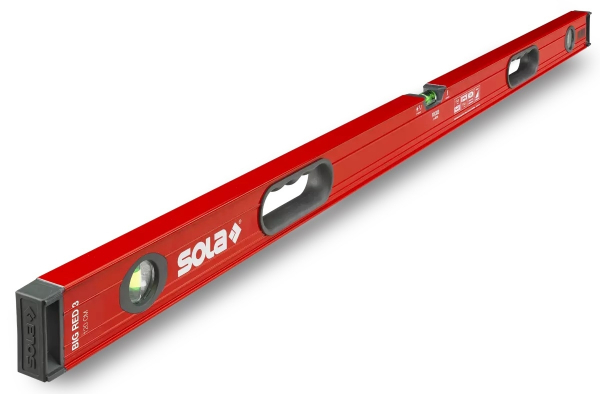 SOLA BIG RED 3 Alu-Wasserwaage 120cm, rot