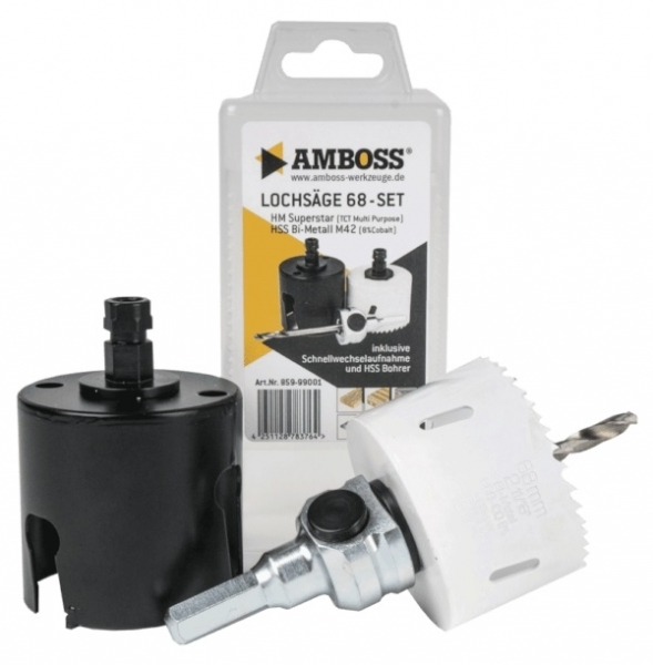 AMBOSS Elektriker-Starterset 68mm inkl. Aufnahme