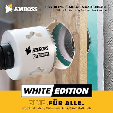 AMBOSS Lochsägen-Set 11tlg. inkl. Aufnahmen +Verl.